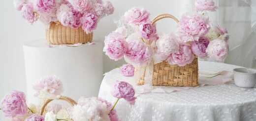 kosze wiklinowe na kwiaty