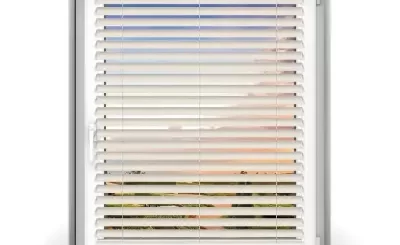 żaluzje drewniane białe