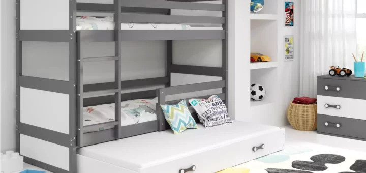 łóżka piętrowe 90x200 do sypialni
